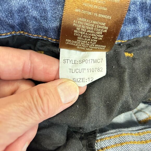 Kut From The Kloth Blue Medium Wash Mid-Rise Straight Leg Jeans Size 12 - Picture 9 of 14